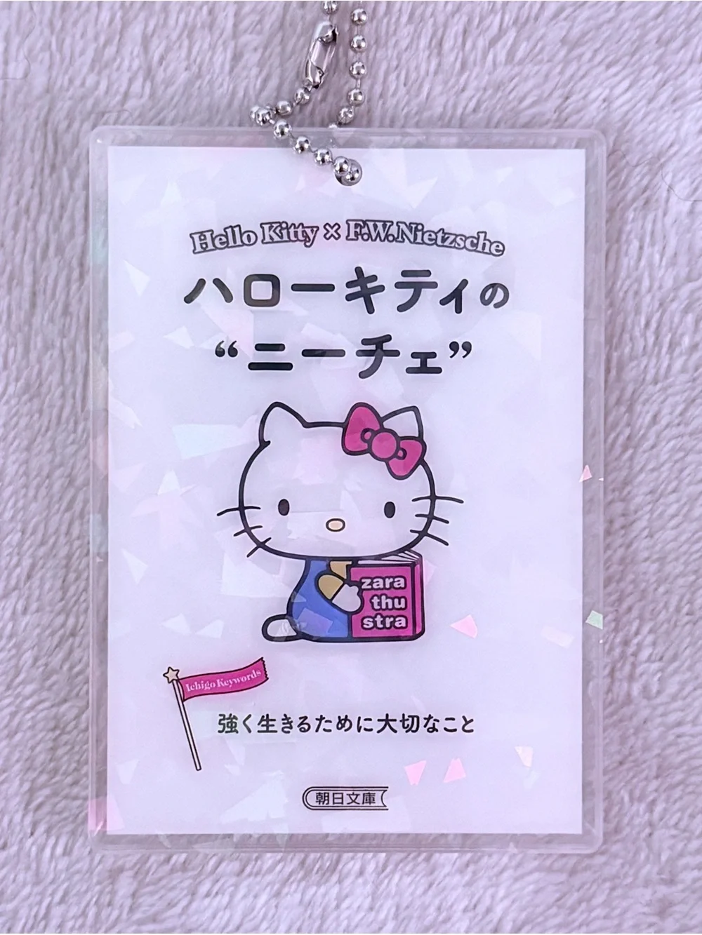 RARE COLLECTIBLE!! Hello Kitty x F.W. Nietzsche Acrylic Holographic Keychain